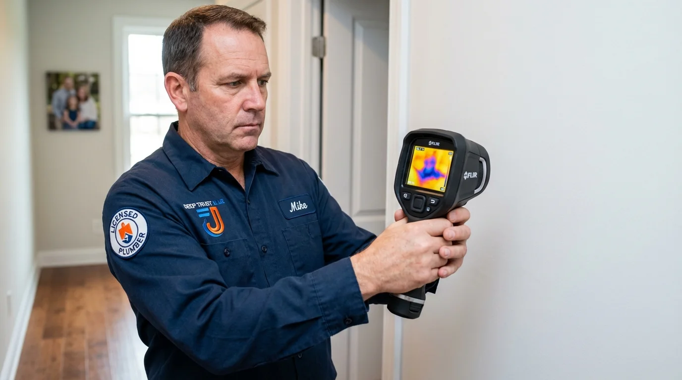 Thermal imaging leak detection by Johns Plumbing LLC in Jemison